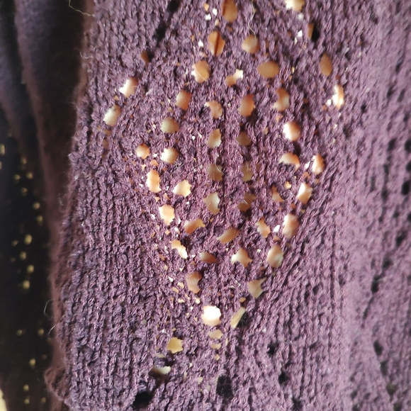 Forever 21 Purple Crochet Sweater - Picture 4 of 5